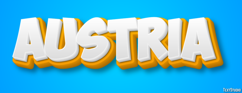 Austria Texteffekt