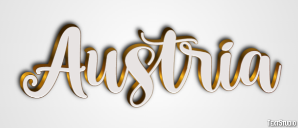Austria Efecto de Texto