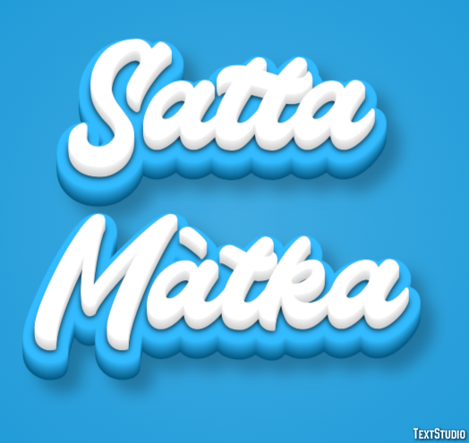 Satta Màtka Efeito de texto