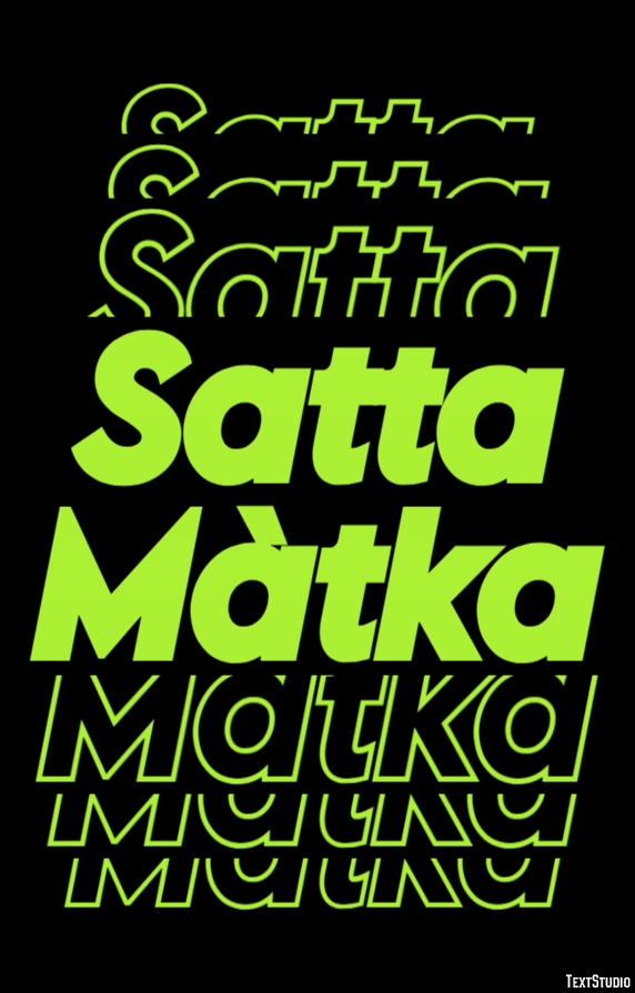Satta Màtka Texteffekt