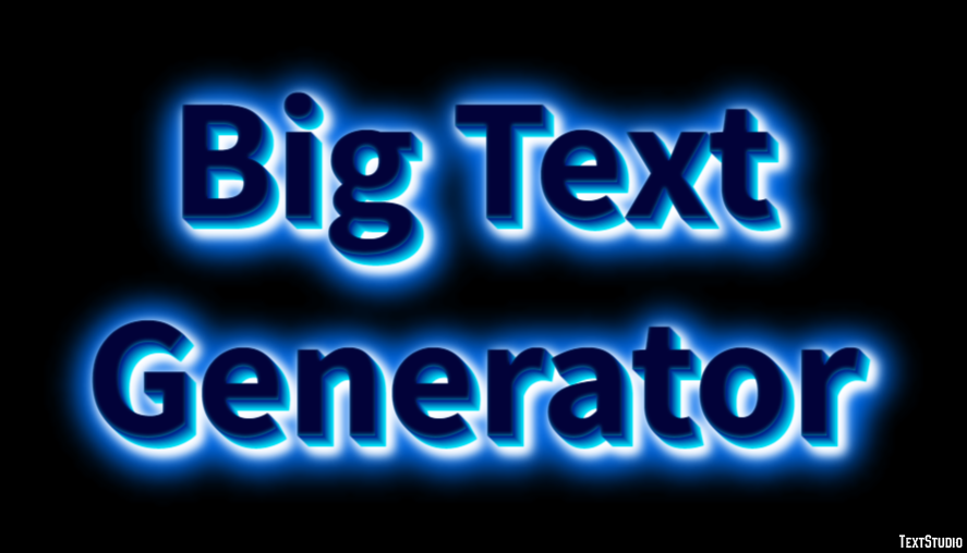 Big Text Generator Metin Efekti
