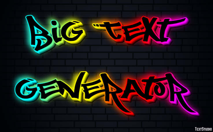 Big Text Generator Efecto de Texto