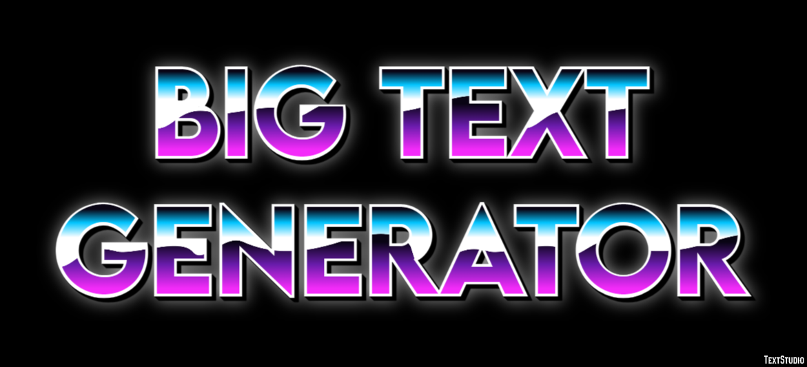 Big Text Generator Metin Efekti