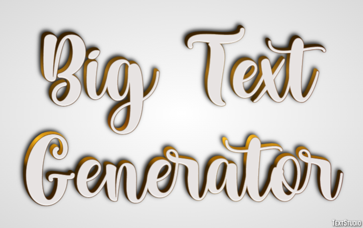 Big Text Generator Metin Efekti