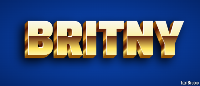 Britny Texteffekt
