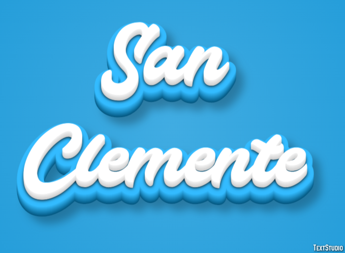 San Clemente Efekt tekstowy