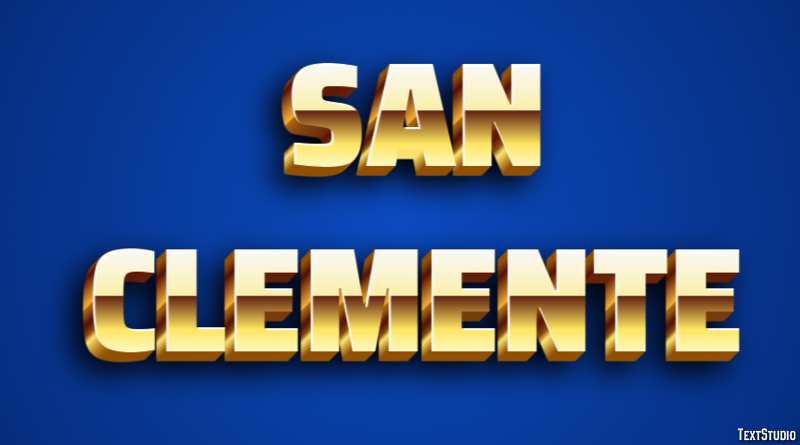 San Clemente Efekt tekstowy