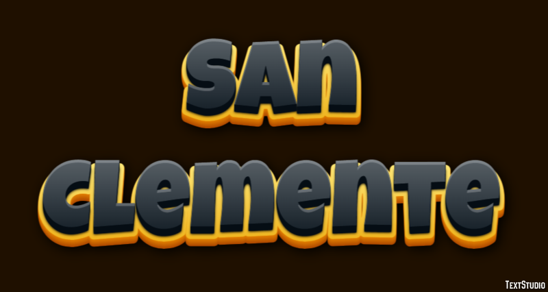 San Clemente Efekt tekstowy