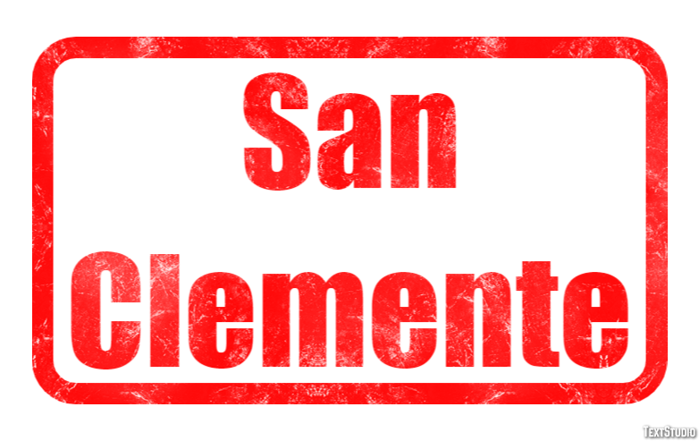 San Clemente Efekt tekstowy