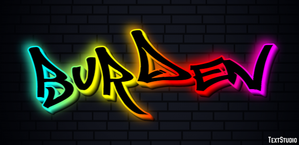 Burden Text Effect
