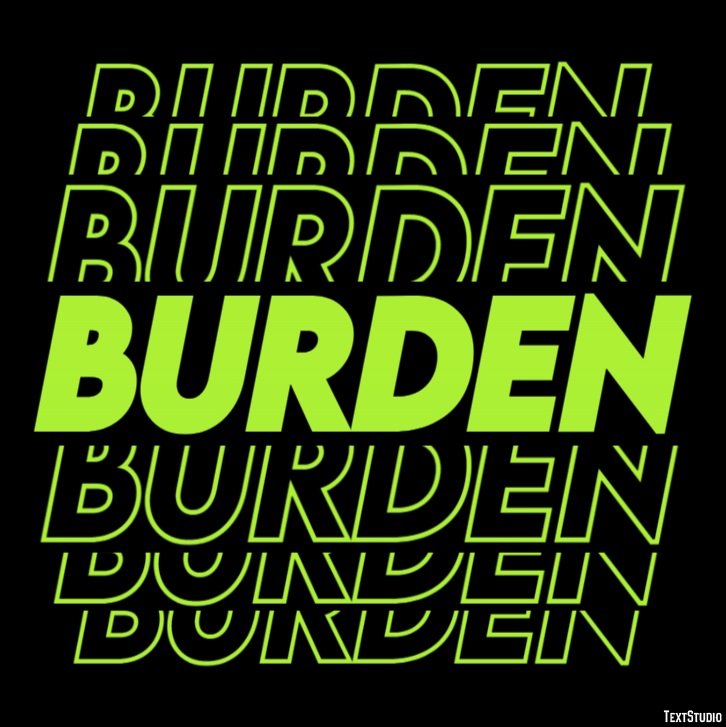 Burden Text Effect