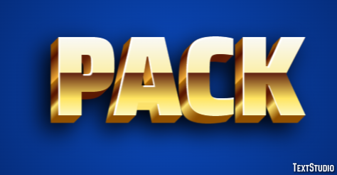 Pack Text Effect