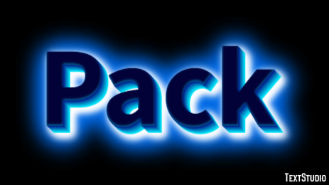 Pack Text Effect