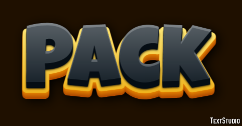 Pack Text Effect