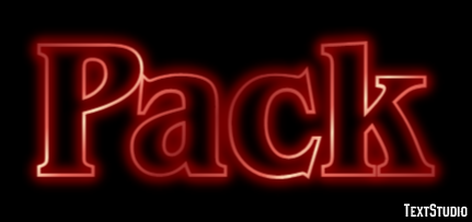 Pack Text Effect