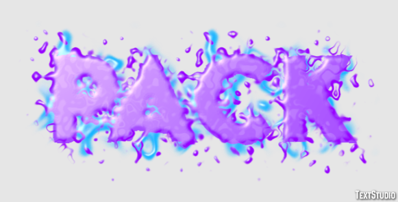 Pack Text Effect