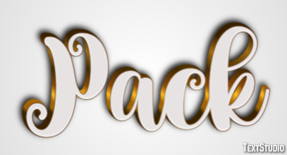 Pack Text Effect