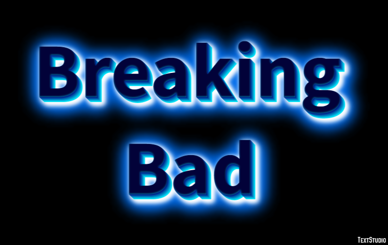 Breaking Bad Effetto testo