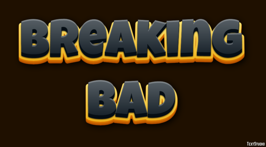 Breaking Bad Effetto testo