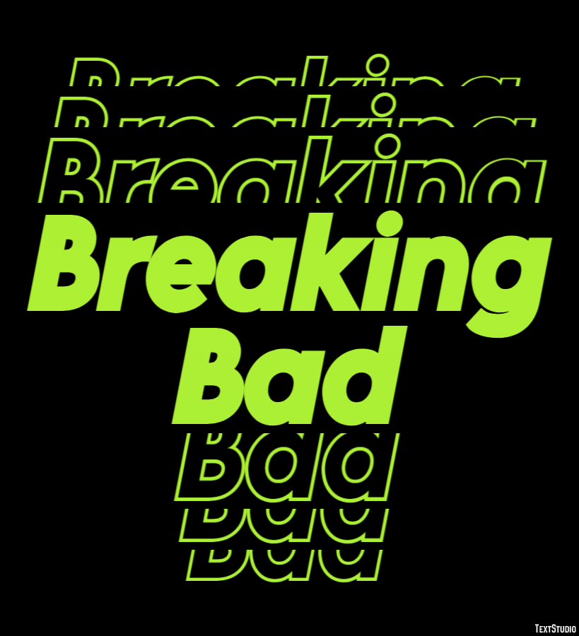 Breaking Bad Effetto testo