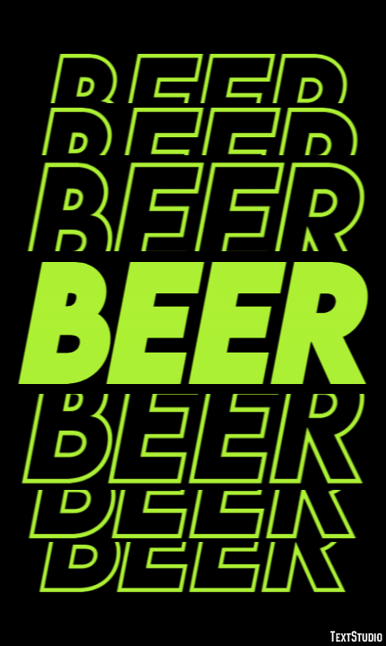 Beer Texteffekt