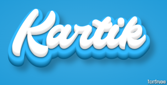 Kartik Text Effect