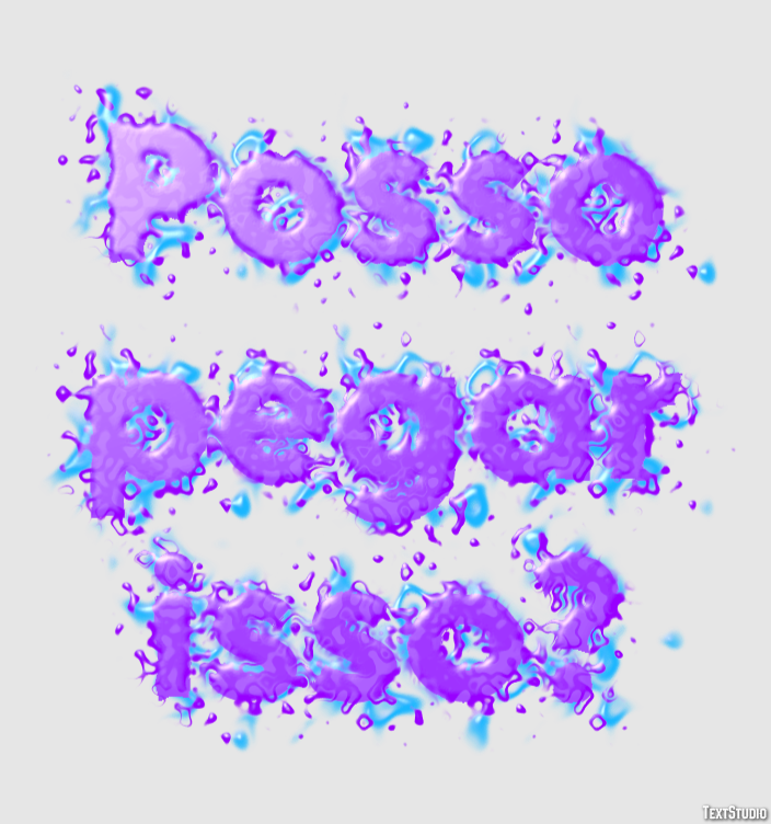 Posso pegar isso? Efeito do texto