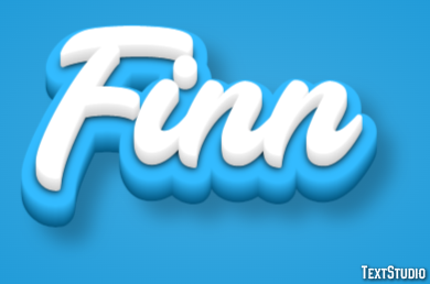 Finn Efecto de Texto
