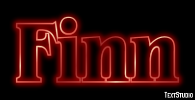 Finn Efecto de Texto