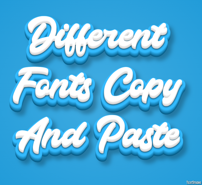 Different Fonts Copy And Paste テキスト効果
