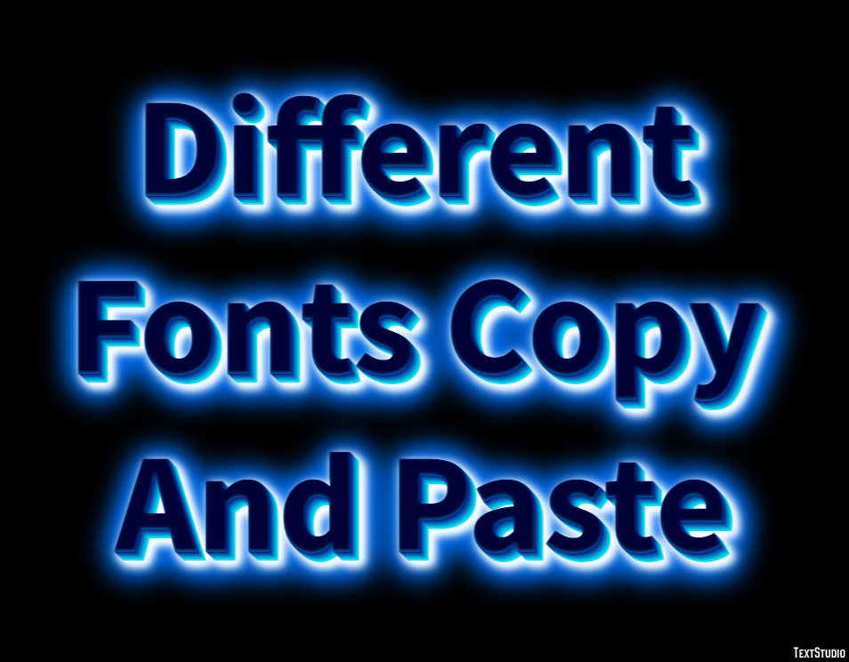 Different Fonts Copy And Paste Efekt tekstowy
