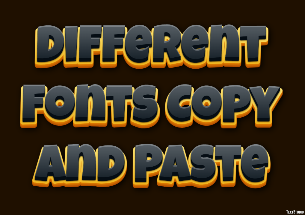 Different Fonts Copy And Paste Efekt tekstowy