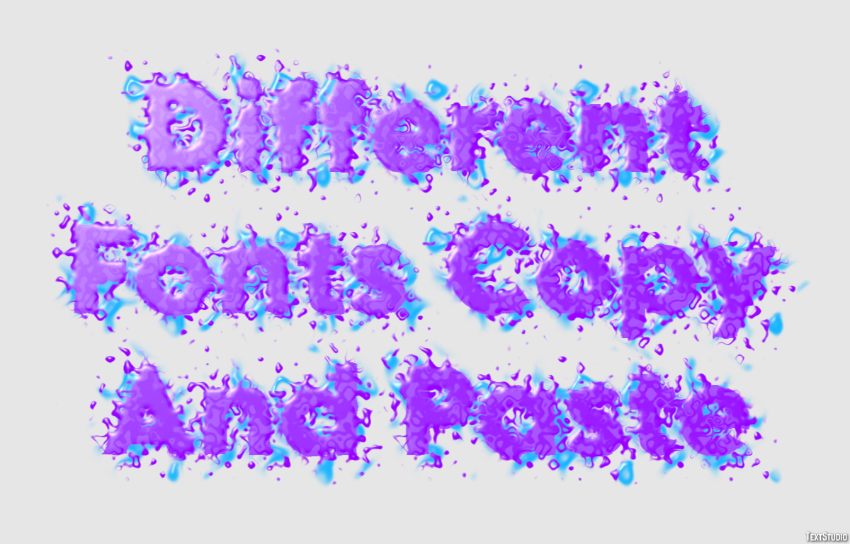 Different Fonts Copy And Paste Effetto testo