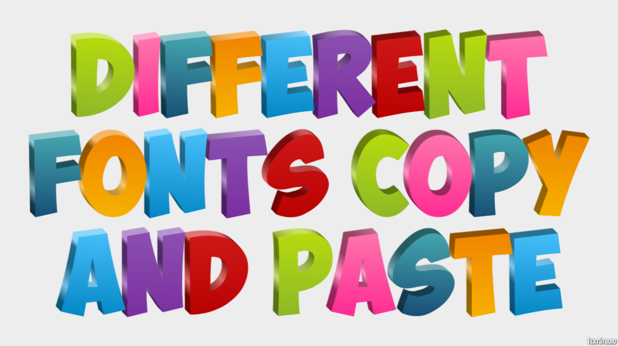 Different Fonts Copy And Paste テキスト効果