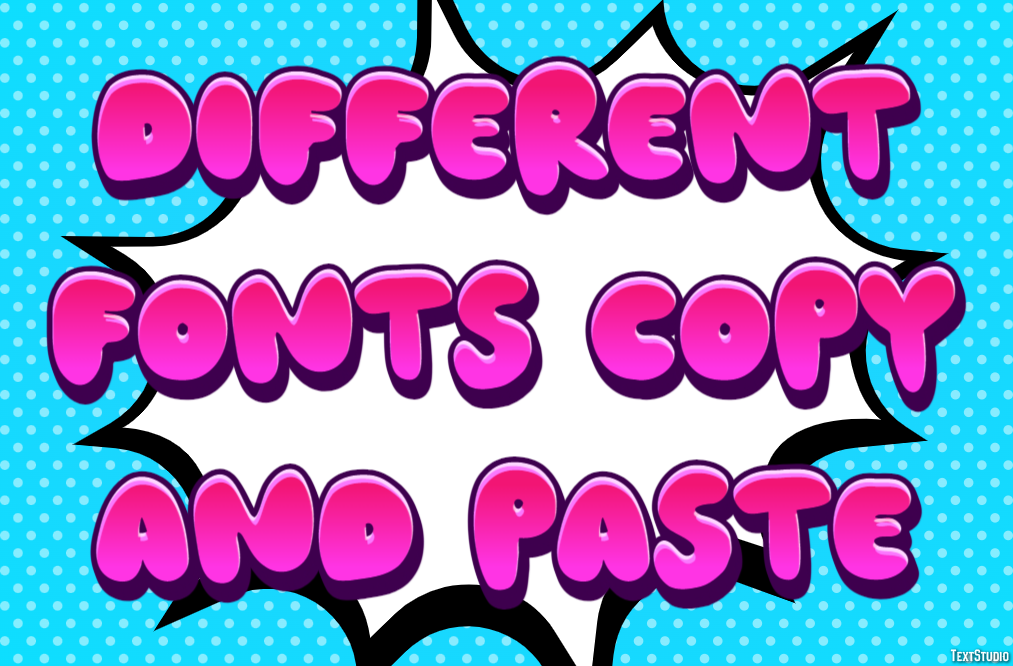 Different Fonts Copy And Paste Effetto testo
