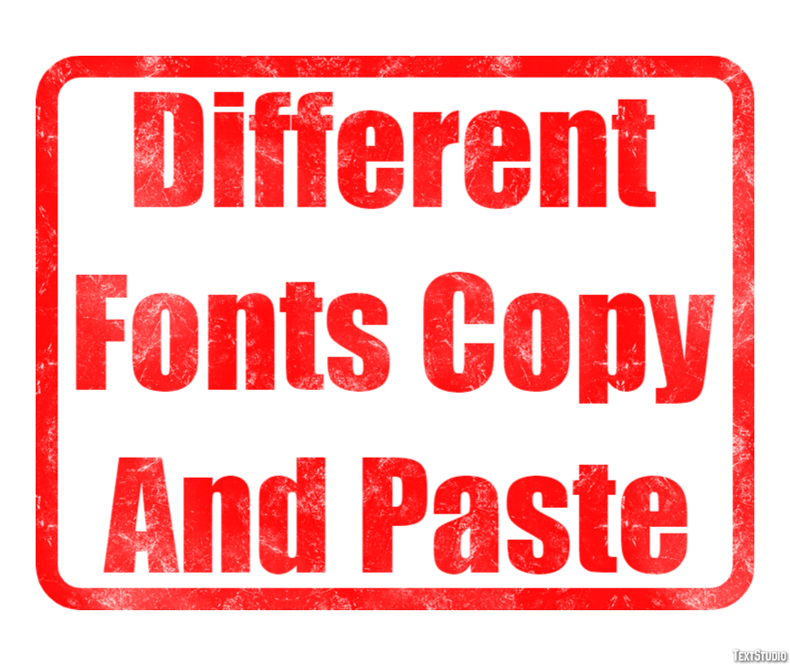 Different Fonts Copy And Paste Effetto testo