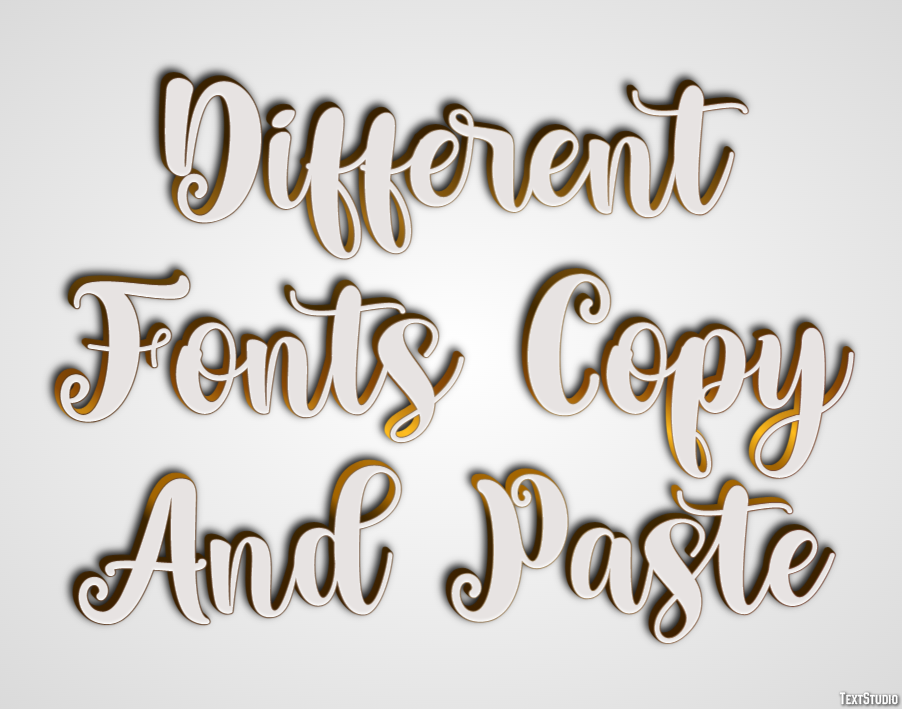 Different Fonts Copy And Paste Effetto testo