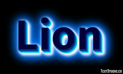 Lion Effet de Texte