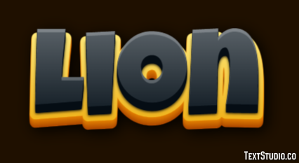 Lion Effet de Texte