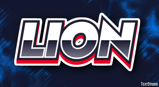 Lion Effet de Texte