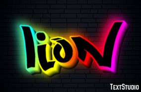 Lion Efekt tekstowy