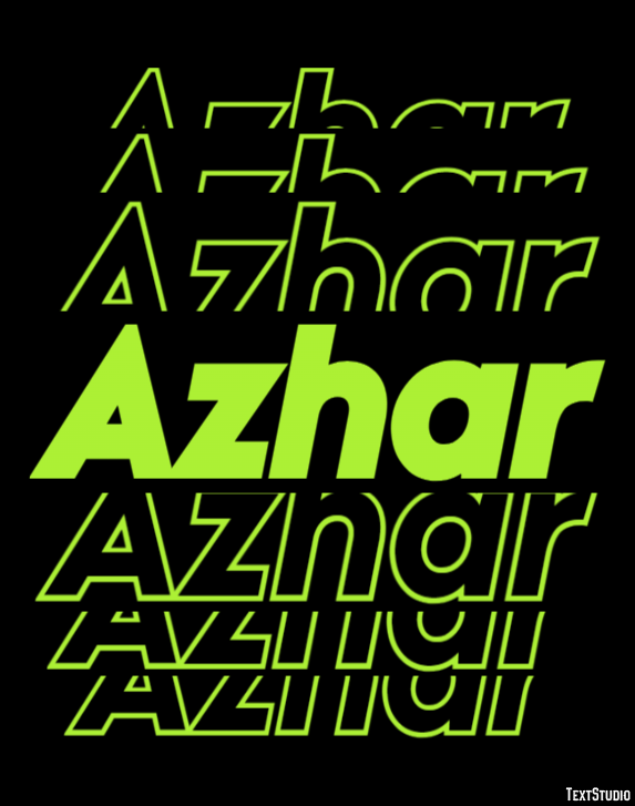 Azhar Text Effect