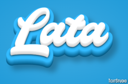 Lata Efeito de texto