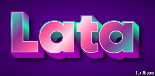 Lata Efeito de texto