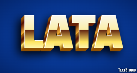 Lata Efeito de texto