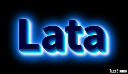 Lata Efeito de texto