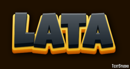Lata Efeito de texto
