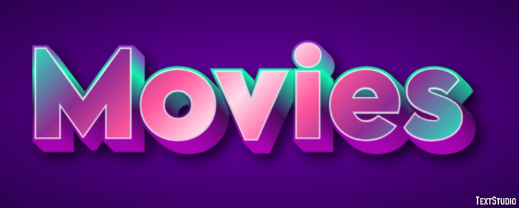 Movies Efeito de texto