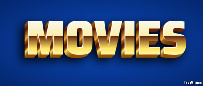 Movies Efeito de texto