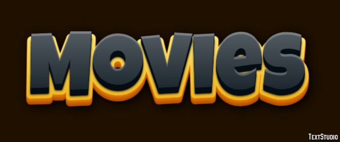 Movies Efeito de texto